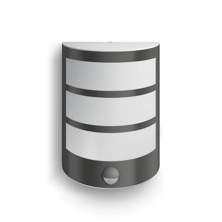 Kinkiet Ogrodowy Lampa Elewacyjna Zewnętrzna LED 6W 450lm 2700K z Czujnikiem Ruchu i Zmierzchu Antracyt IP44 Python Philips