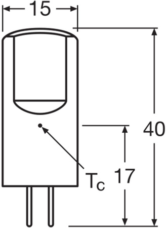 Żarówka LED GY6,35 KAPSUŁKA 2,6W = 28W 300lm 2700K Ciepła 320° 12V LEDVANCE