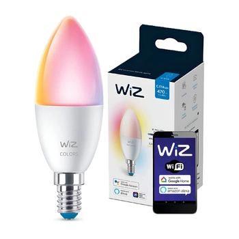 Żarówka LED E14 C37 4,9W = 40W 2200-6500K + RGB SMART WiFi WiZ