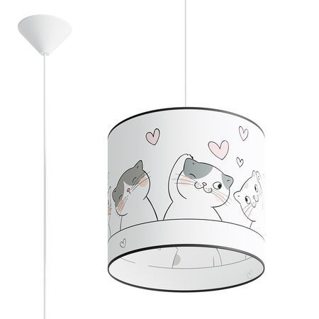 Lampa Sufitowa Wisząca Zwis E27 Żyrandol Owalna Wielokolorowa Nowoczesna Cat Sollux