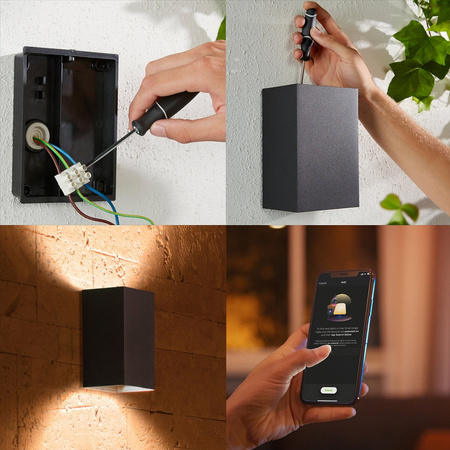 Philips HUE Resonate Lantern Kinkiet Zewnętrzny 17464/30/P7