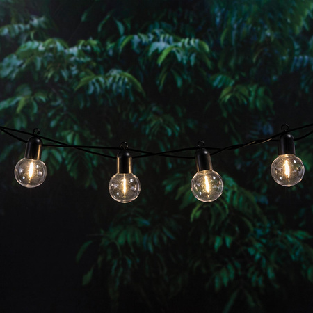 Girlanda Solarna Ogrodowa 20x LED Ozdobne Kuleczki 11.58m 3000K Ciepła LOVO LUMILED