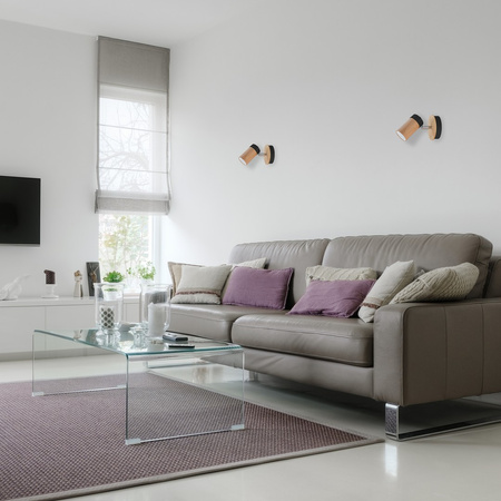 Lampa Ścienna Kinkiet BARON Czarna 1xGU10 Milagro