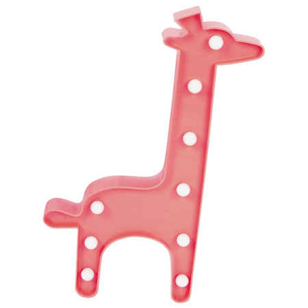 Lampka nocna Dziecięca Dekoracyjna żyrafa na baterie 2x AA 1,5V 9x LED MILAGRO EKD6257