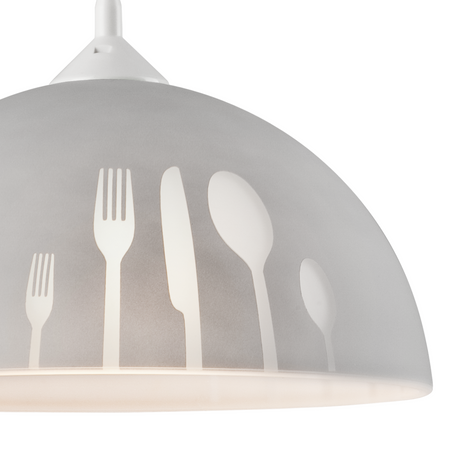 Lampa Wisząca Sufitowa APETITE E27 Szara Biała LM-1.3/5 Lamkur