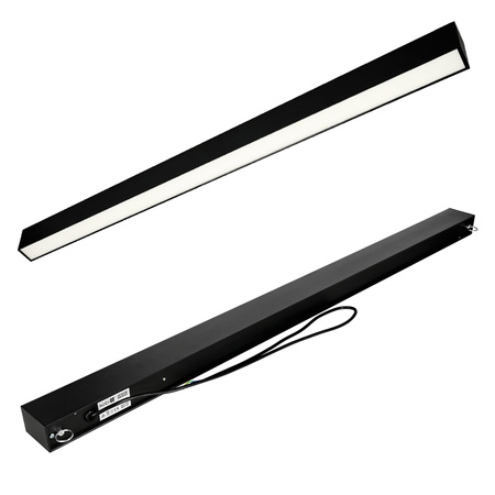 Lampa LED Oprawa Liniowa 20W 2400lm 4000K Neutralna IK03 Czarna Koline Kobi