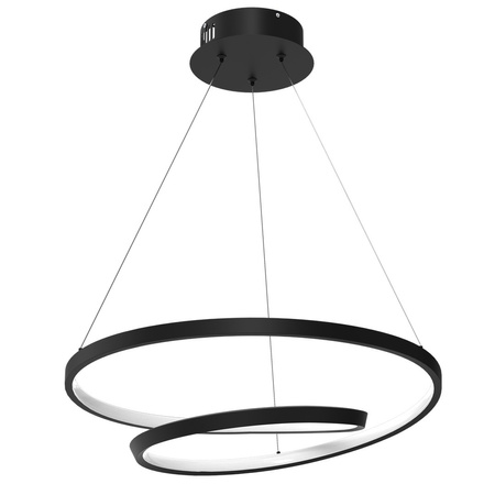Lampa Wisząca Sufitowa LUCERO Czarna 48W LED Milagro