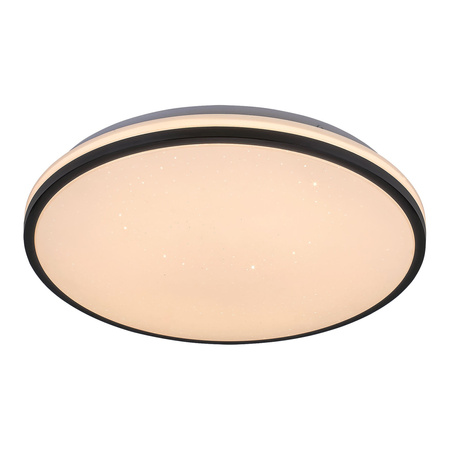 Plafon LED Lampa Sufitowa Oprawa Ścienna Natynkowa Łazienkowa 18W 1170lm 3000K Czarny IP44 Nowoczesny Slava 3054 Rabalux