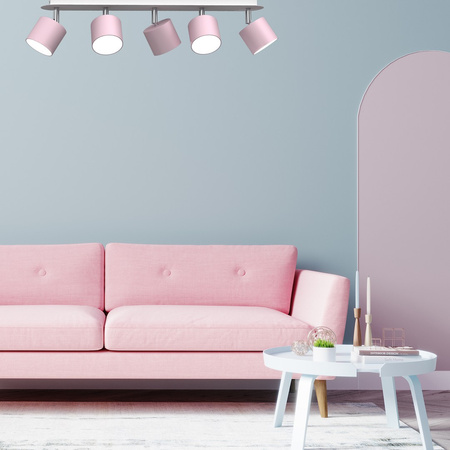 Lampa Sufitowa DIXIE Różowa 5xGX53 Milagro