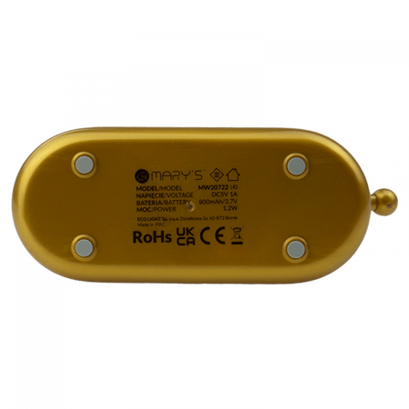 Lampka Nocna Dziecięca LED 1.2W 3000K Ciepła USB Akumulatorowa 800mAh Żółta TOSTER MARY'S