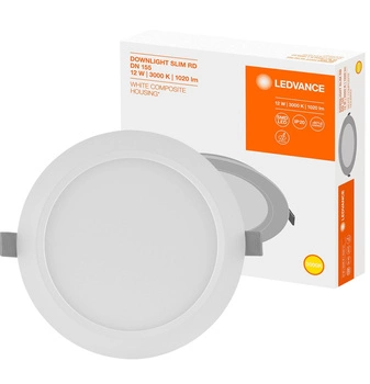 Panel LED Podtynkowy wpuszczany 12W 3000K DOWNLIGHT Slim DN155 LEDVANCE okrągły