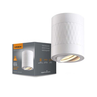 Oprawa Natynkowa SPOT Lampa Sufitowa 1x GU10 Ruchoma Biała STANLEY Videx