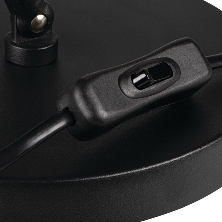 Lampa Stołowa Biurkowa JUSI E27 Czarna KANLUX