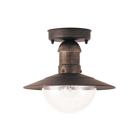 Lampa Wisząca Sufitowa Ogrodowa Zewnętrzna E27 IP44 Złoty Industrialny Oslo Rabalux