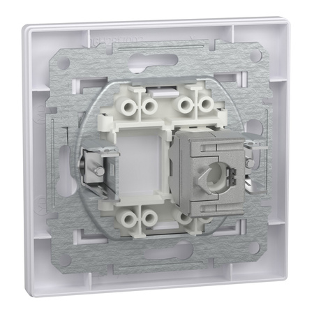 Gniazdo Komputerowe RJ45 kat. 5e STP z Ramką Białe SCHNEIDER ASFORA