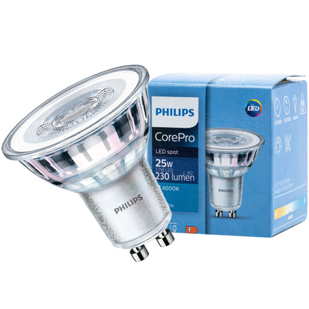 Żarówka LED GU10 2,7W = 25W 230LM 4000K Neutralna 36° PHILIPS