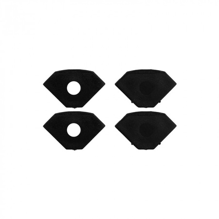 Profil Aluminiowy LED Narożny Natynkowy Czarny 2m z Kloszem Przezroczystym do Taśm LED + Zaślepki seria R Ecolight