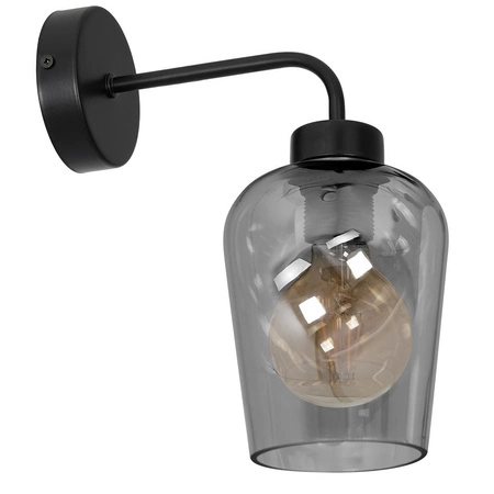 Lampa Ścienna Kinkiet SANTIAGO SMOKED 1xE27 Milagro