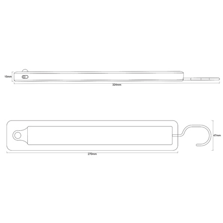 Lampka LED Liniowa 2.35W USB 5V 4000K Neutralna Przenośna z Czujnikiem Ruchu 30cm LINEAR LED MOBILE LEDVANCE