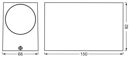 Lampa Ogrodowa Zewnętrzna Kinkiet Elewacyjny LED GU10 IP44 IK04 Czarny Endura Ledvance