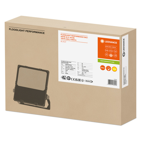 Naświetlacz LED Reflektor Zewnętrzny Lampa Ściemnialny 100W 11800lm 3000K IP66 Czarny Floodlight Ledvance
