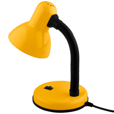 Lampka Biurkowa Stołowa Regulowana SARA Szkolna Nocna E27 Żółta LUMILED