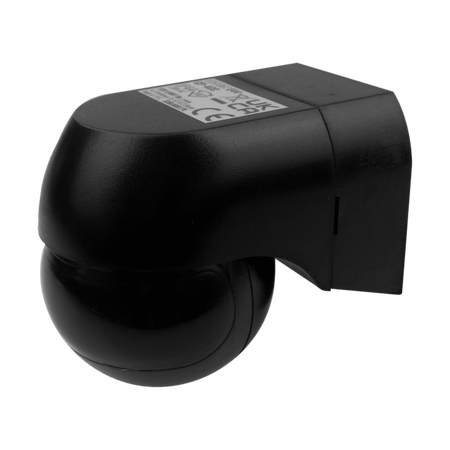 Czujnik Ruchu i Zmierzchu PIR IP44 Natynkowy Czarny 12m 180° CP Ecolight