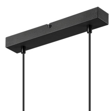 Lampa Wisząca Sufitowa DIEGO 2xE27 Czarna Złota LM-2.124 Lamkur