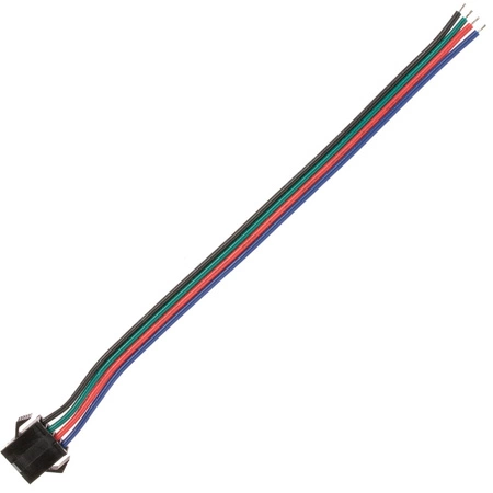Złączka żeńska do taśmy LED RGB 4-PIN z przewodem 12mm