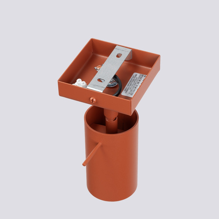 Lampa Ścienna Kinkiet Reflektor Tuba Spot 1x GU10 Ochra Czerwona Ring Bittersweet Shimmer SL.1506 Sollux