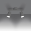 Lampa Sufitowa Listwa Oświetleniowa 2x GU10 Tuba Ruchoma Tubularna Biała Minimalistyczna Lemmi Sollux