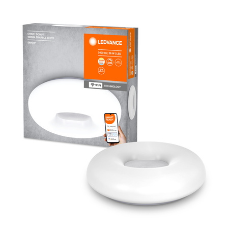 Plafon LED Lampa Sufitowa Oprawa Natynkowa 26W 1150lm CCT Ściemnialna Okrągła Biały SMART+ WiFi Donut Ledvance