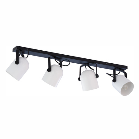 Lampa Sufitowa Natynkowa SPECTRA BLACK/WHITE Listwa Spot Czarno-Biała Nowoczesna 4xE27 3492 TK Lighting