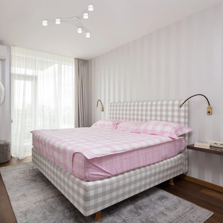 Lampa Sufitowa Żyrandol 6x GX53 LED Biała Nowoczesna Videx