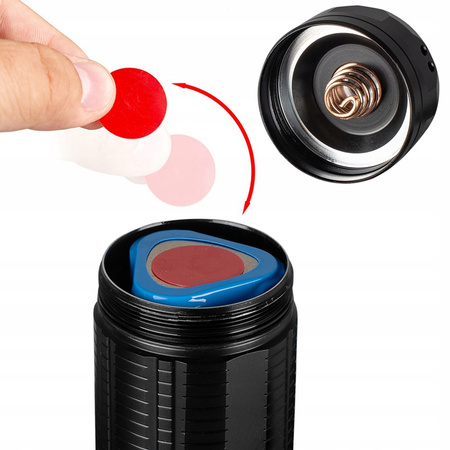 Latarka Taktyczna LED Pro Szperacz Akumulatorowa USB-C 20W 2000lm IPX5 VAYOX