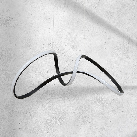 Lampa Wisząca Sufitowa TESORO Czarna 48W LED Milagro