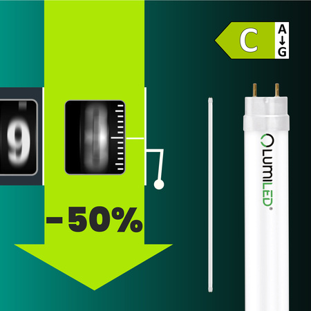 Świetlówka LED G13 T8 TUBA 18W 2880lm 6500K Zimna 160lm/W 120cm Lumiled