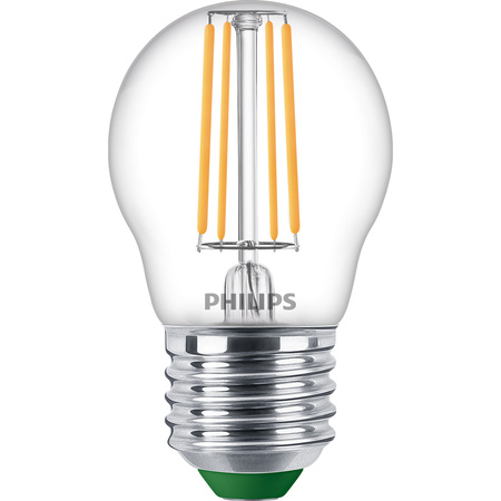 Żarówka LED E27 Kulka P45 1.2W = 25W 252lm 210lm/W 2700K Ciepła 300° KLASA A UltraEfficient Philips