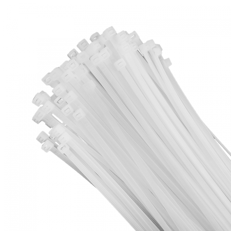 Opaski Zaciskowe Kablowe 7.6x500 mm Białe TRYTYTKI TRYTKI ZIPERKI OK-76500W .MORE 50 szt.