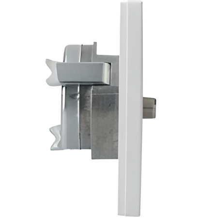 Gniazdo Antenowe TV-SAT Satelitarne Końcowe Białe