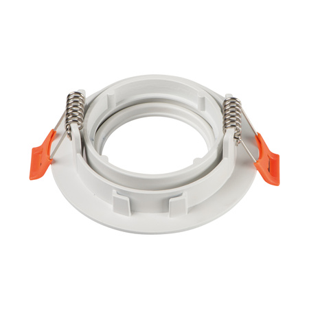 Oprawa sufitowa podtynkowa DALLA GU5.3/GU10 12AC/DC Okrągła Ruchoma Biała KANLUX