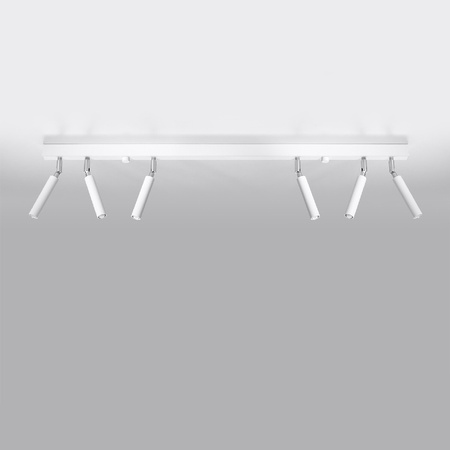 Lampa Sufitowa Oprawa Natynkowa SPOT TUBA Reflektor 6x G9 Tubularna Biała Nowoczesna Eyetech Sollux