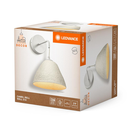 Lampa Ścienna Dekoracyjna Kinkiet Oprawa Natynkowa E14 Biały Decor Ledvance