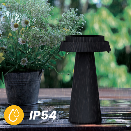 Lampa Solarna Ogrodowa LED Stojąca Ozdobna Lampka Stołowa 1800-3000K USB-C 3 barwy