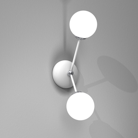 Lampa Ścienna Kinkiet JOY Biała 2xE14 Milagro