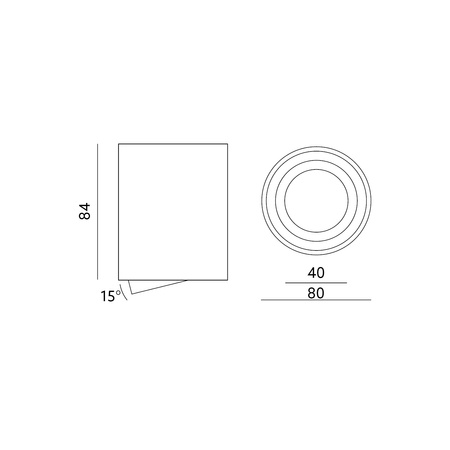 Oprawa Natynkowa Halogenowa Spot Tuba Okrągła GU10 OH36 Kobi