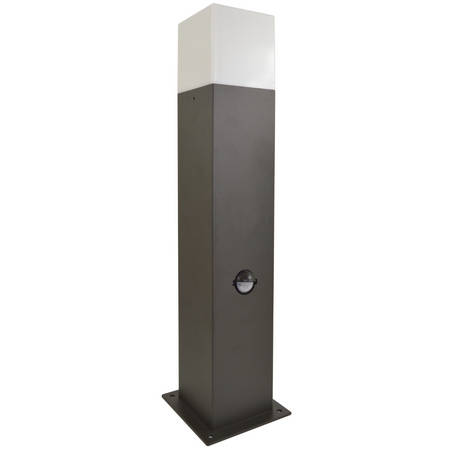 Lampa ogrodowa LED E27 NEW YORK TUBA Słupek 44cm z Czujnikiem - GOLDLUX (Polux)