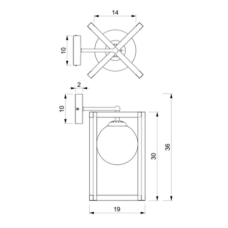 Lampa Ścienna Kinkiet DIEGO 1xE14 Milagro