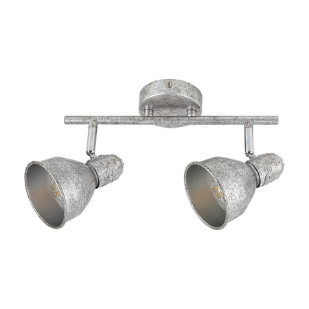 Lampa Sufitowa Punktowa Reflektor Spot 2x E14 Srebrny Industrialny Thelma 5387 Rabalux