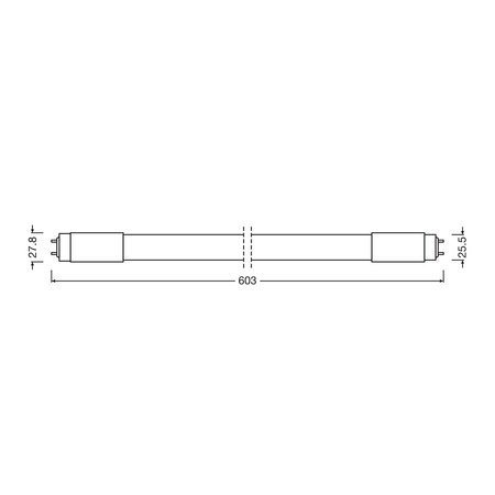 Świetlówka LED G13 T8 8W = 18W 900lm 4000K Neutralna 190° 60cm LED TUBE UNIVERSAL Osram